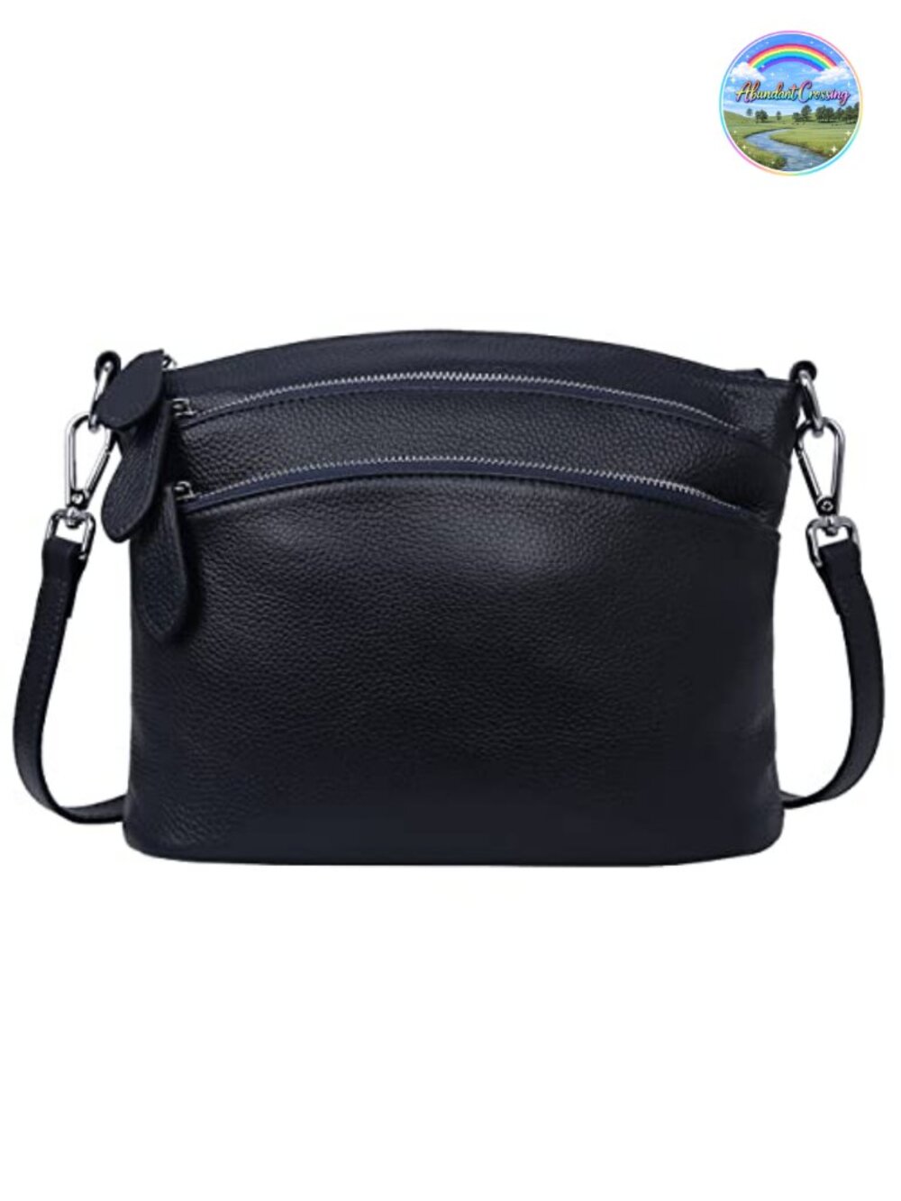 Genuine Leather Crossbody Bag Satchel Purse Adjustable Strap